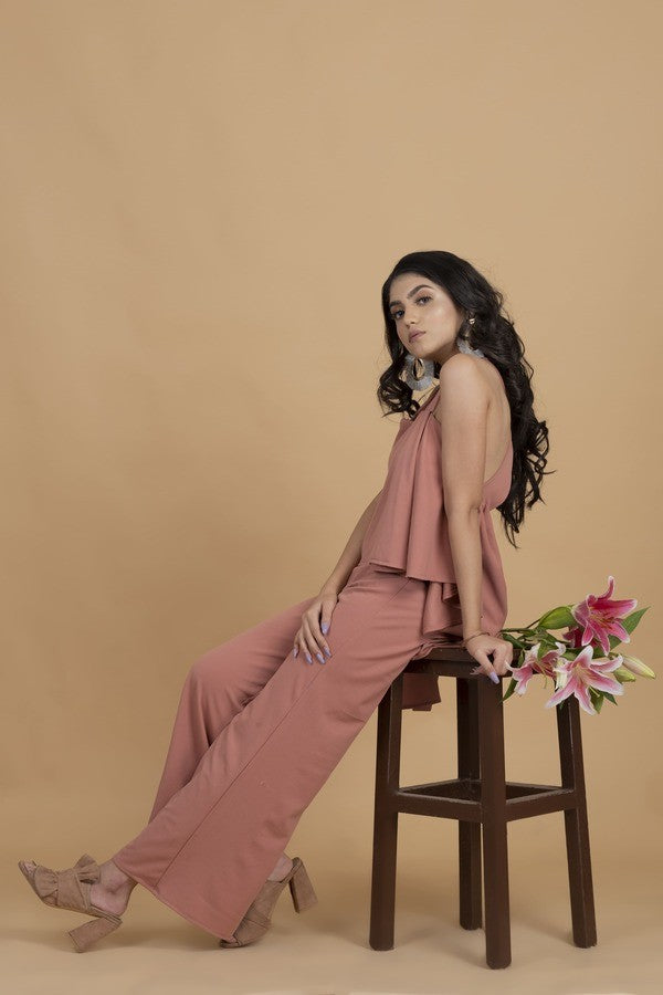 Cross-back Jumpsuit