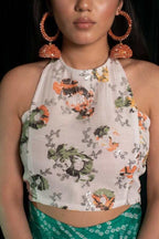 Green Bandhej Sharara Set