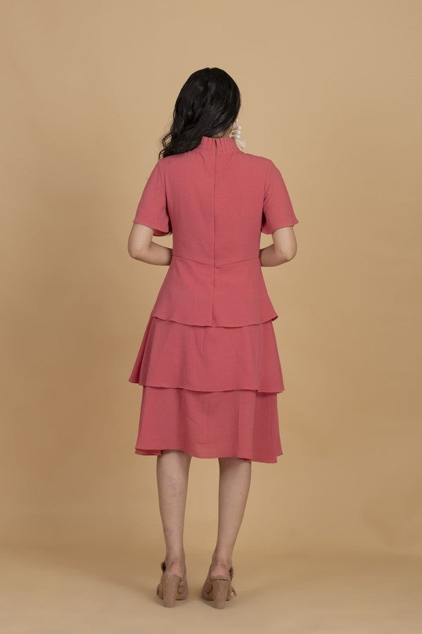 Pink a-line dress