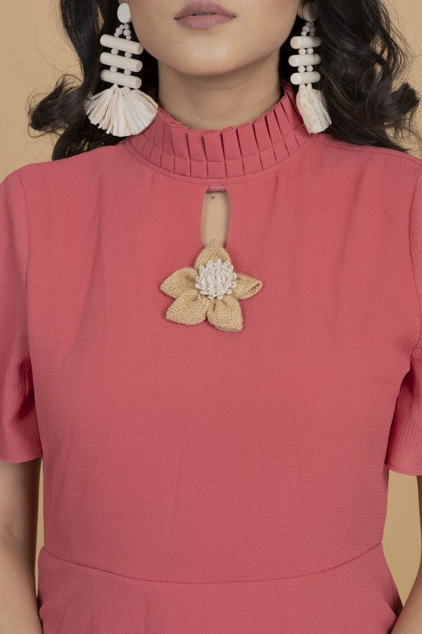 Pink a-line dress