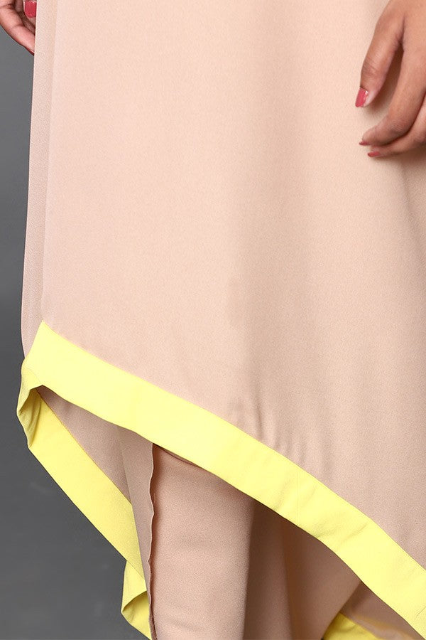 High-Low Kurta with Dhoti Pan