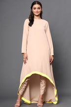 High-Low Kurta with Dhoti Pan