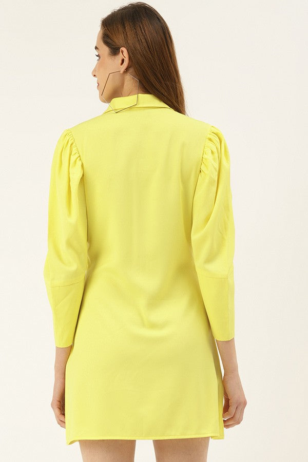 Pocket Shirt Short Dress