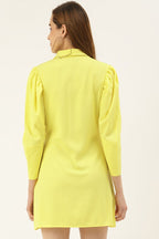 Pocket Shirt Short Dress