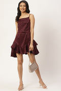 Plum Polka Charm Dress