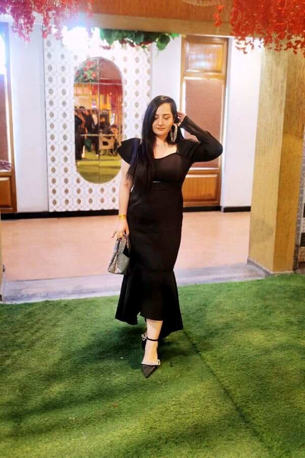 Black cocktail dress
