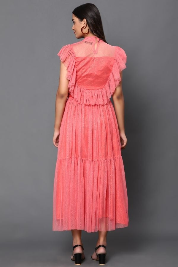 Choker Neck Skirt and Top