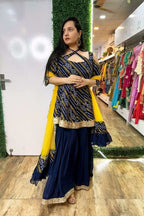 Blue Bandhej Set