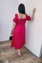 Candy pink bow dress