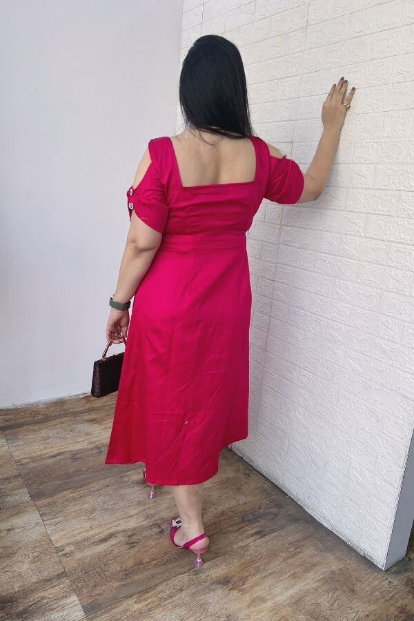 Candy pink bow dress