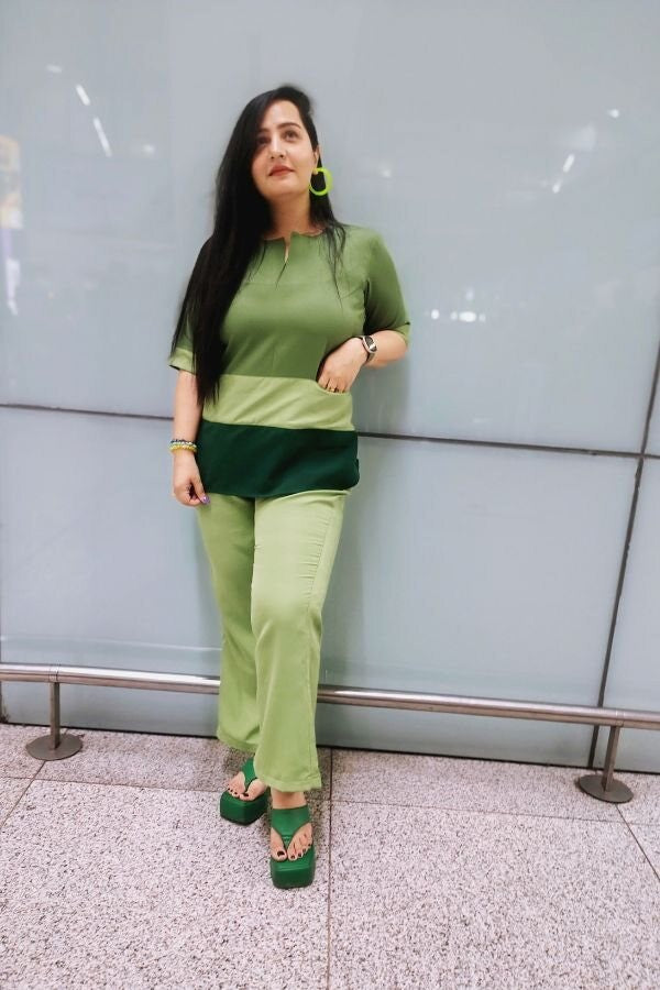 shades of green set