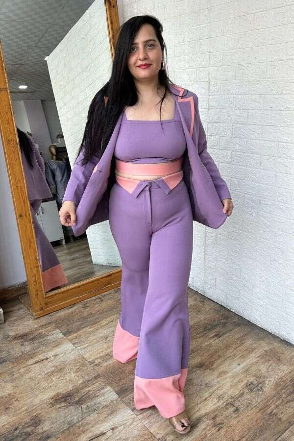 Colourblocked co-ordinate set