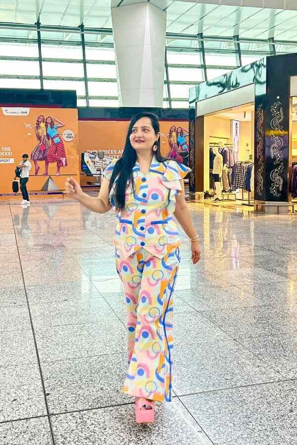 Geometric print co-ord set