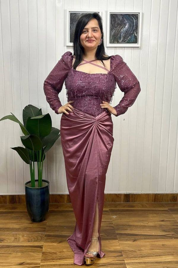 Drape diva dress