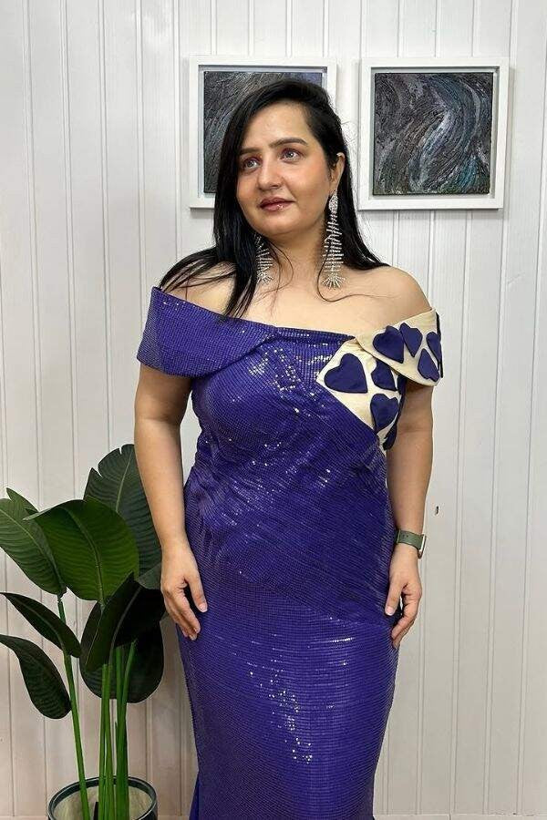 Loving purple dress