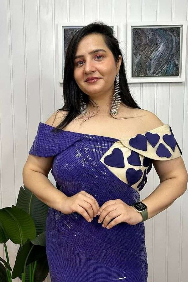 Loving purple dress