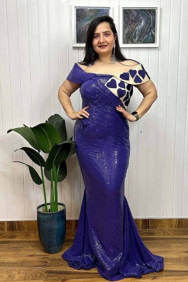 Loving purple dress