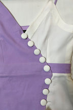 Lavender button bloom dress