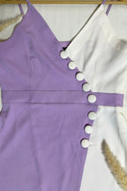 Lavender button bloom dress