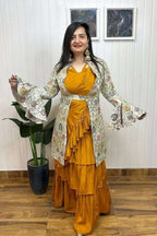 Sitara saaz ruffles saree