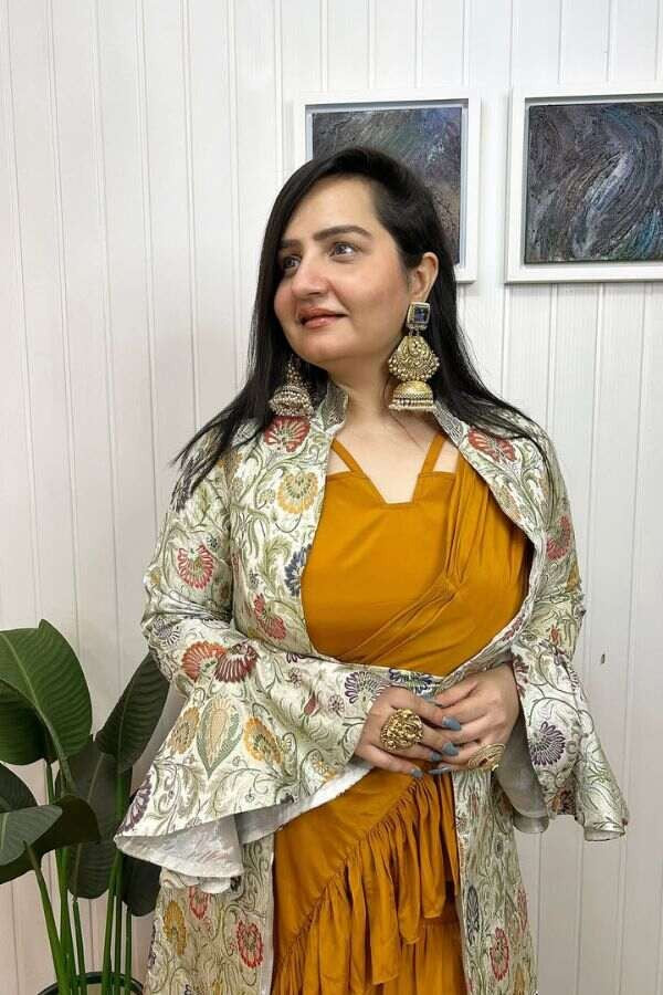Sitara saaz ruffles saree
