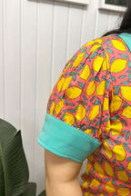 Citrus Pop Collar Top