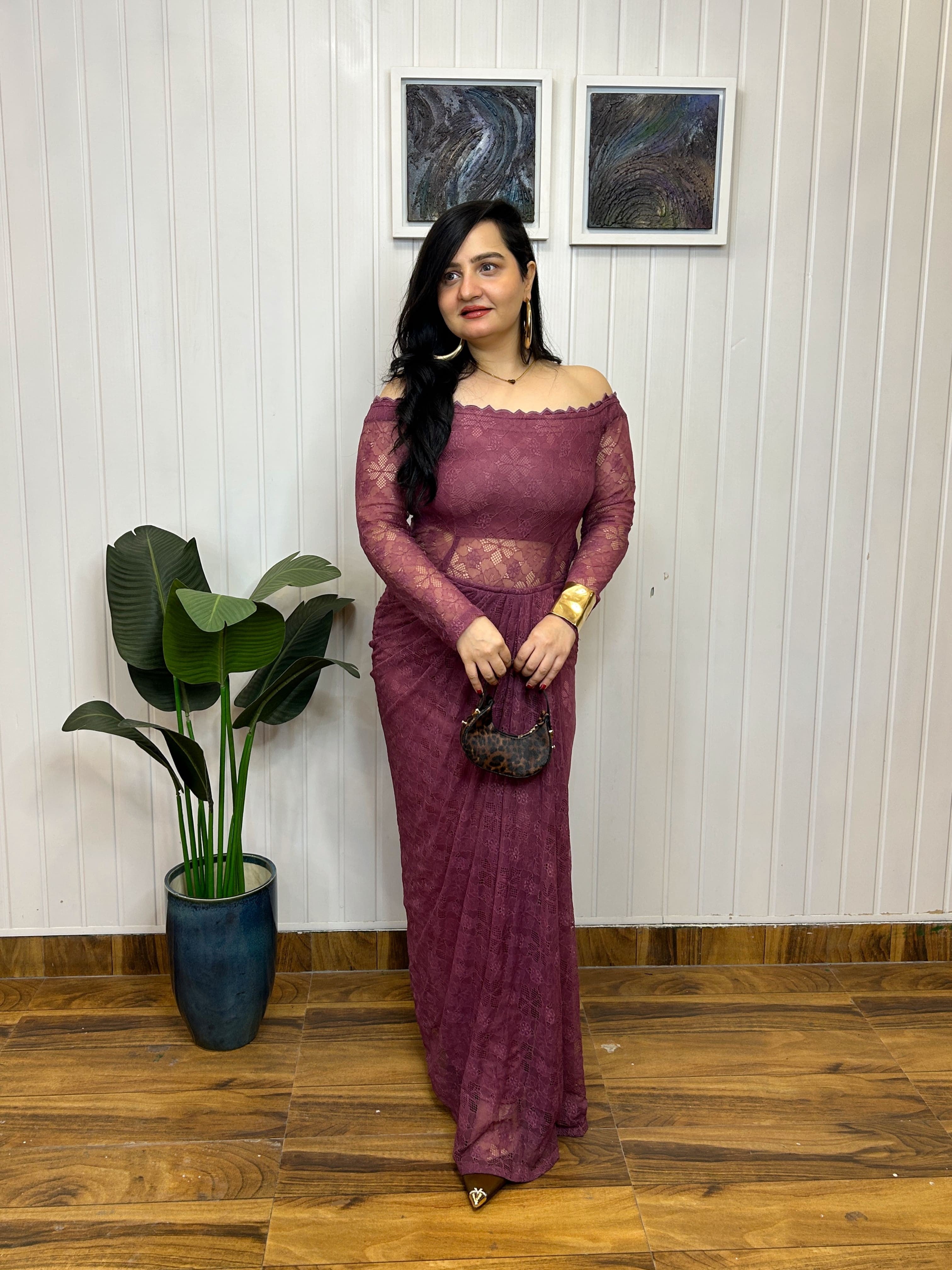 Berry Bloom Lace Dress