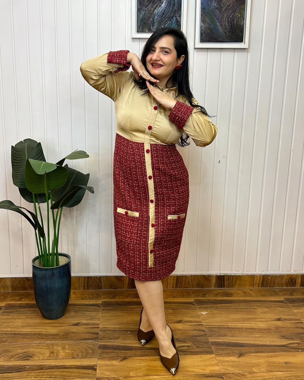 The Regent Tweed Dress