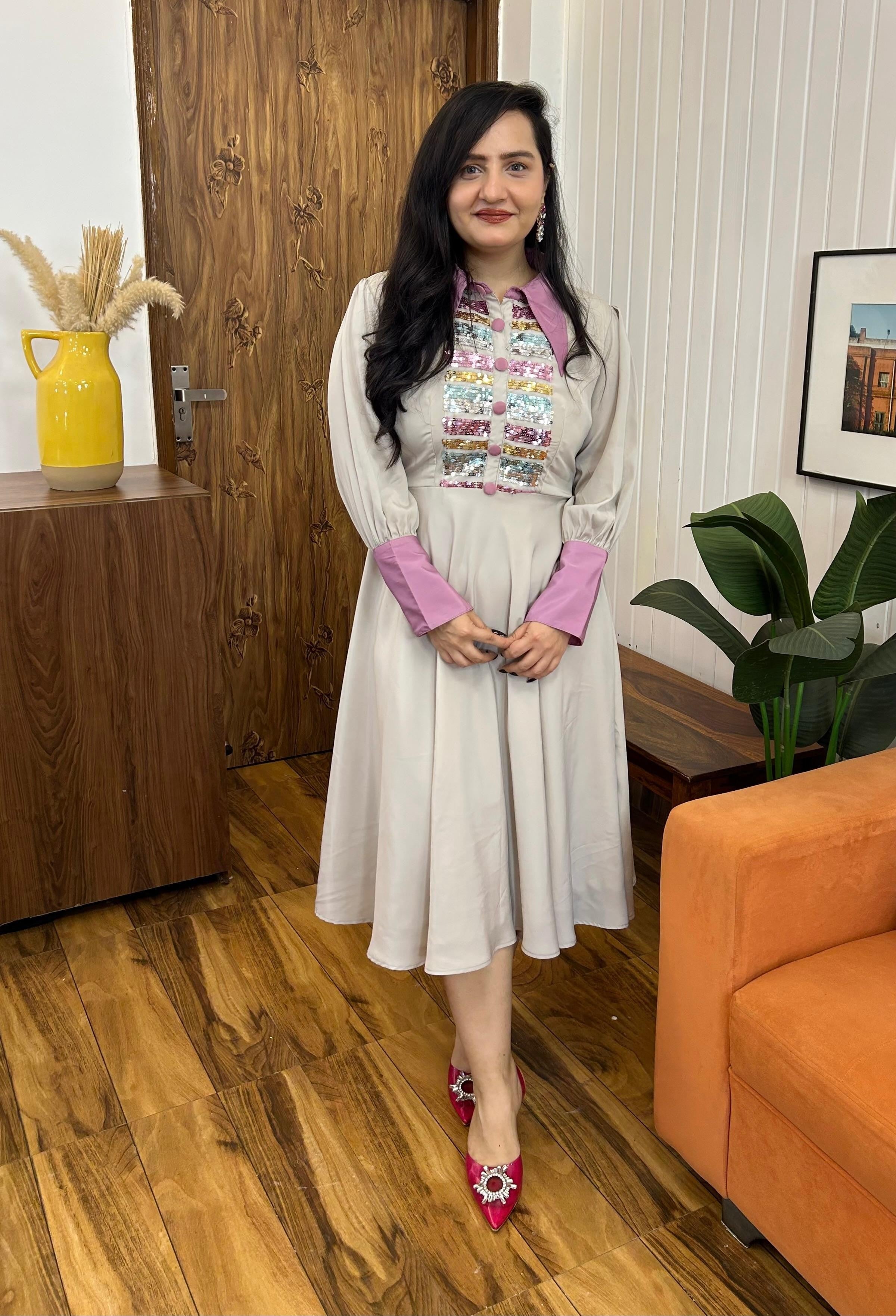 Pastel poetry dress