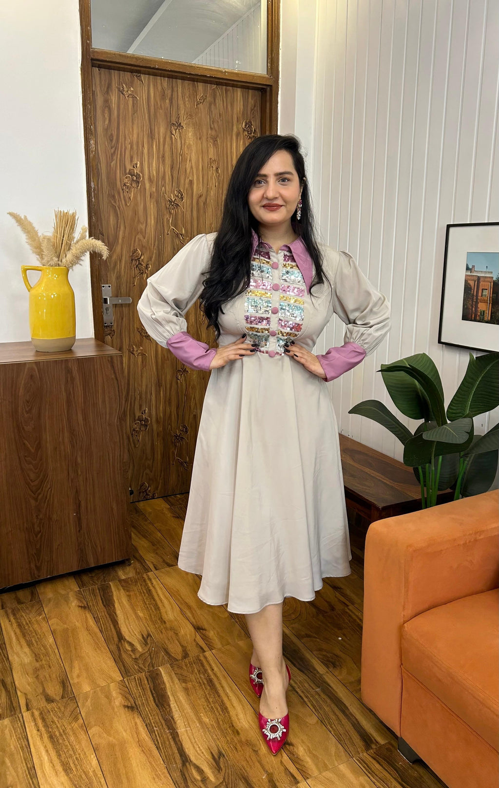 Pastel poetry dress