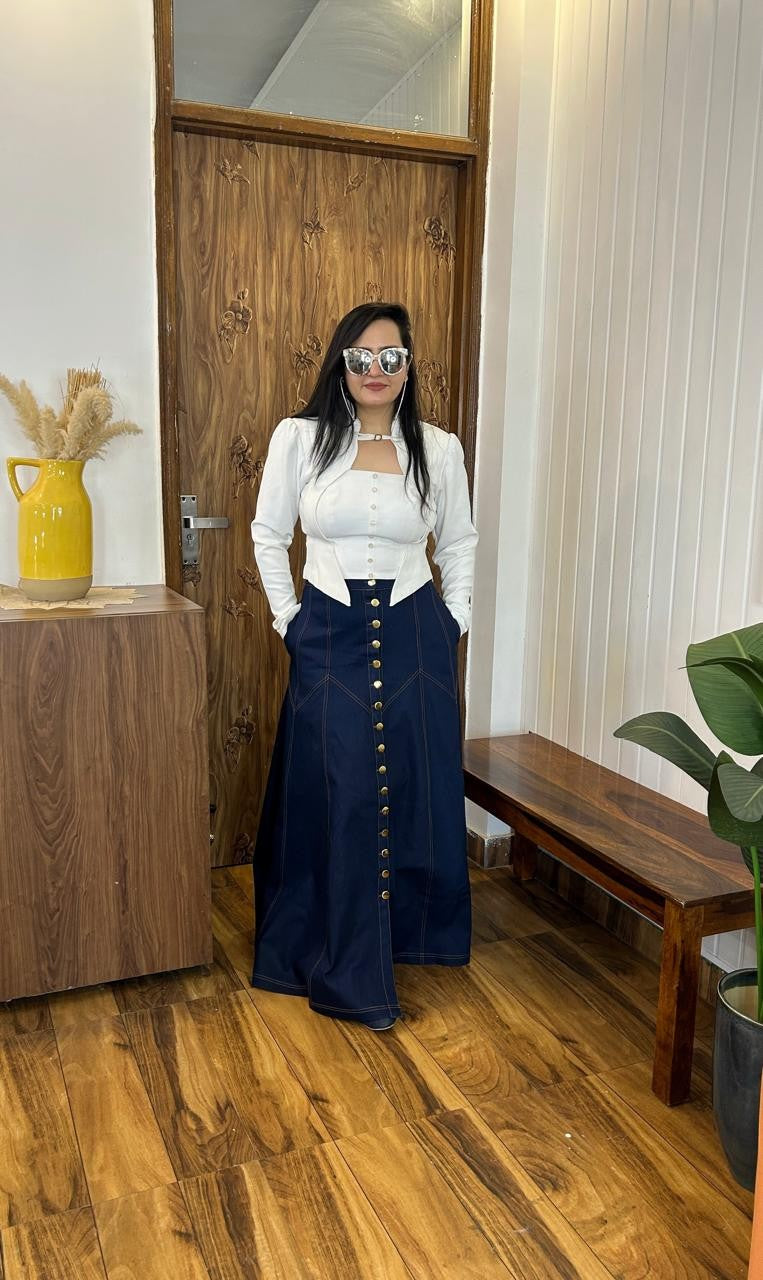 Street luxe denim set