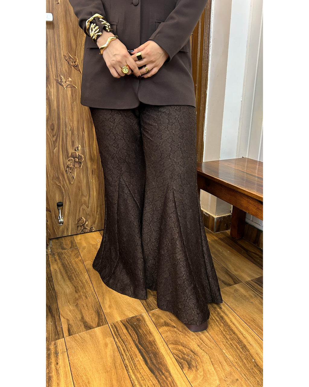 Cocoa luxe power suit