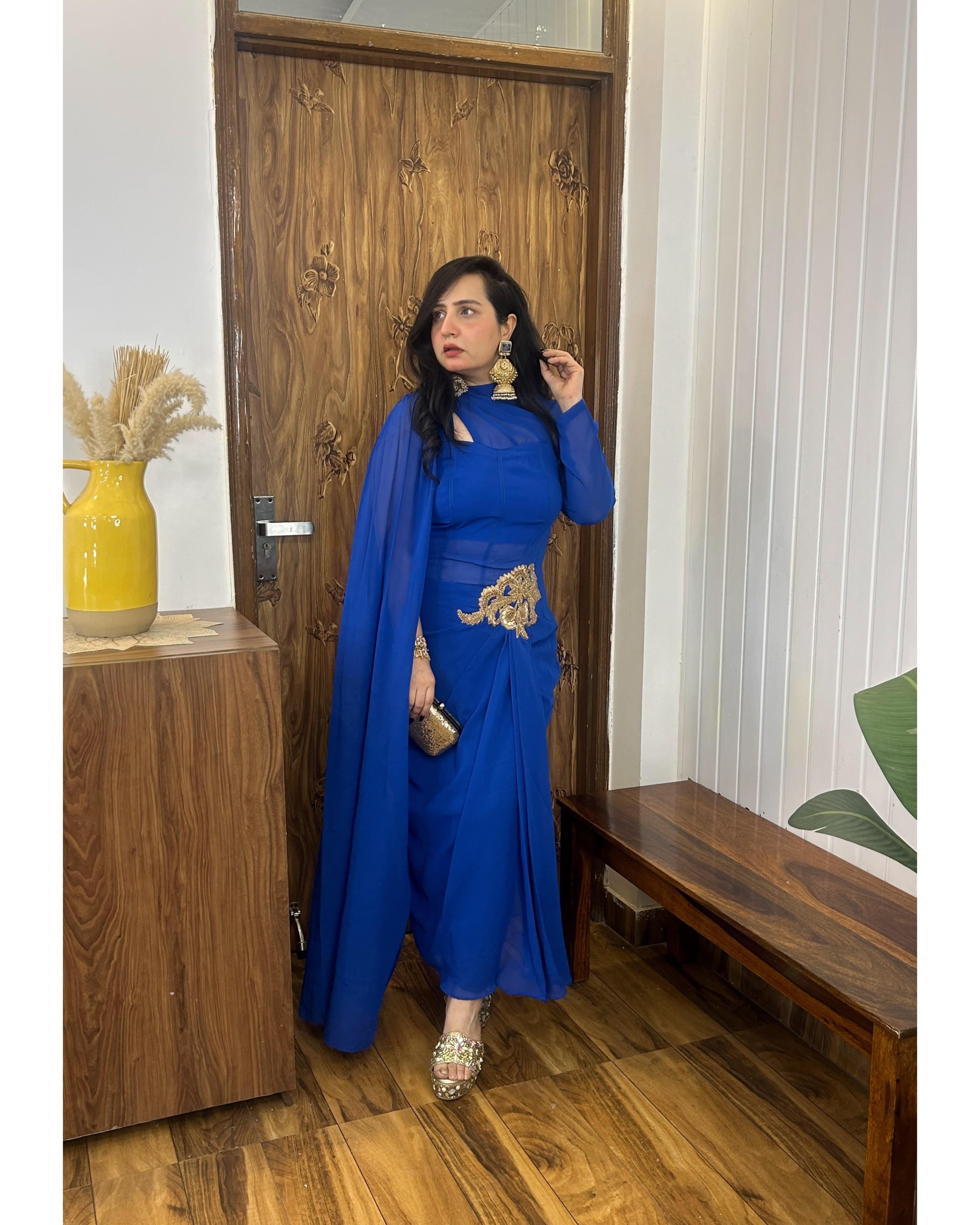 Neel noor draped dress