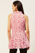 Watermelon Peplum Top