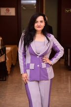 Dual Tone Blazer Co-ord Set