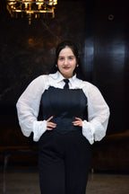 White Frilled Shirt with Corset and Pant set