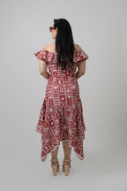 Rust Cotton Printed  co-ord set