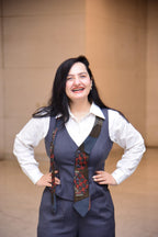 Grey Waist Coat and Pants Co-ordinate Set
