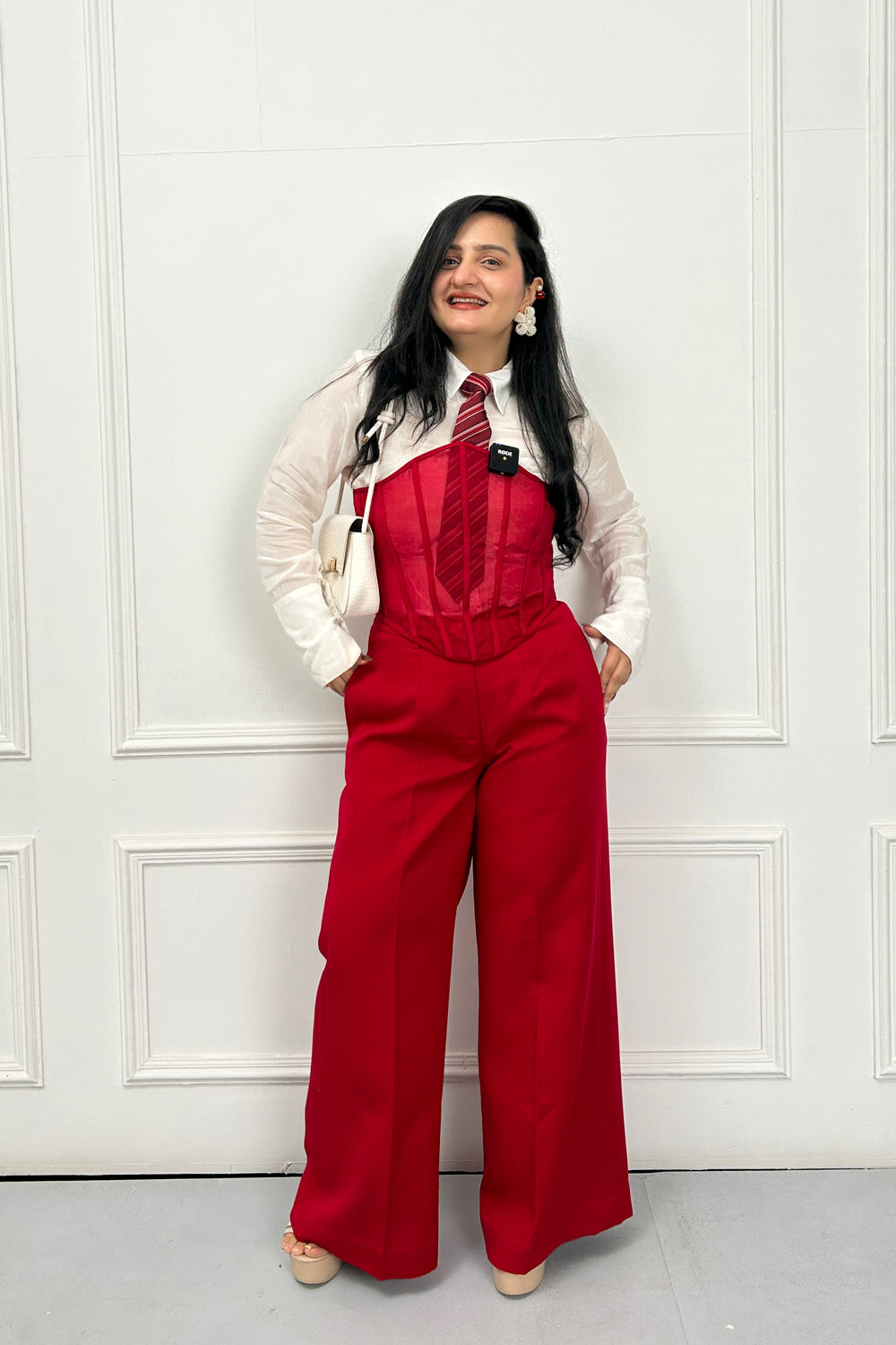 Cherry Red Corset Formal Set