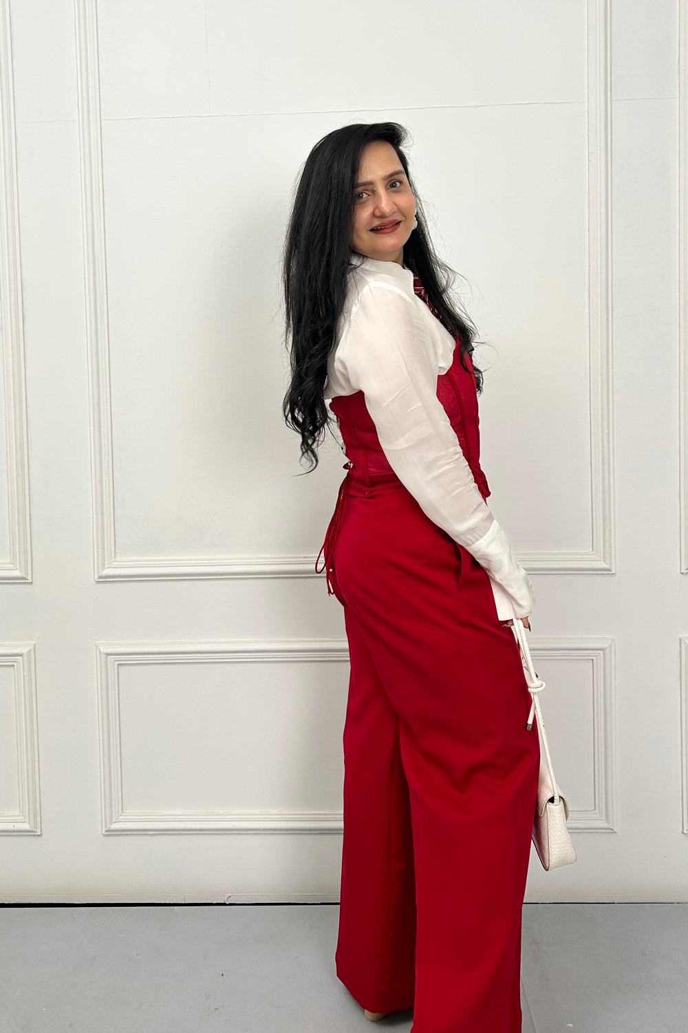 Cherry Red Corset Formal Set