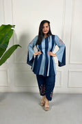 Dual Tone Embroidered Farsi Salwar Kurta Set