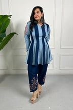 Dual Tone Embroidered Farsi Salwar Kurta Set