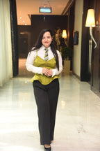 Green Corset with Shirt & Pant set
