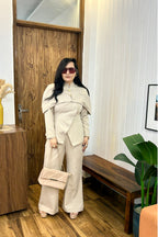 Ivory Detachable Cape Co-Ord Set