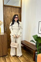 Ivory Detachable Cape Co-Ord Set