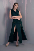Imported Crepe Coat Dress