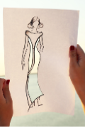 Fashion sketch illustration