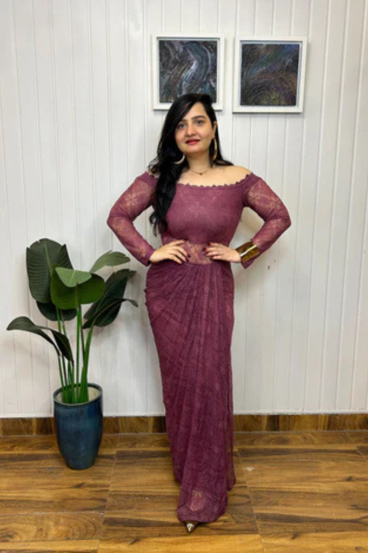 Berry Bloom Lace Dress