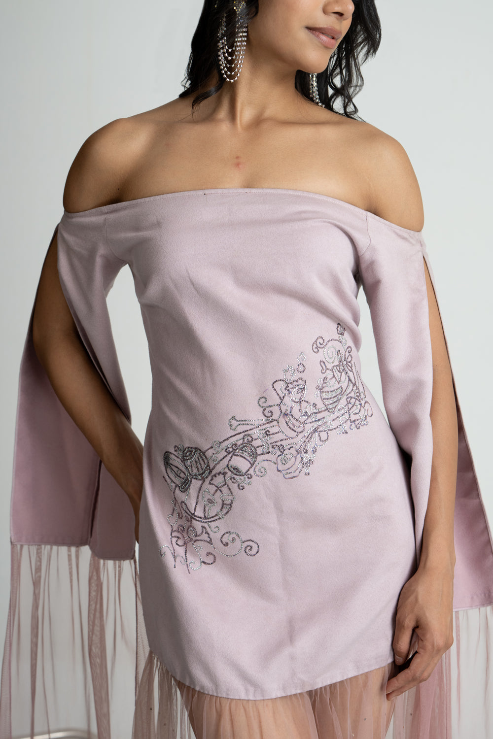 Mauve Suede Dress