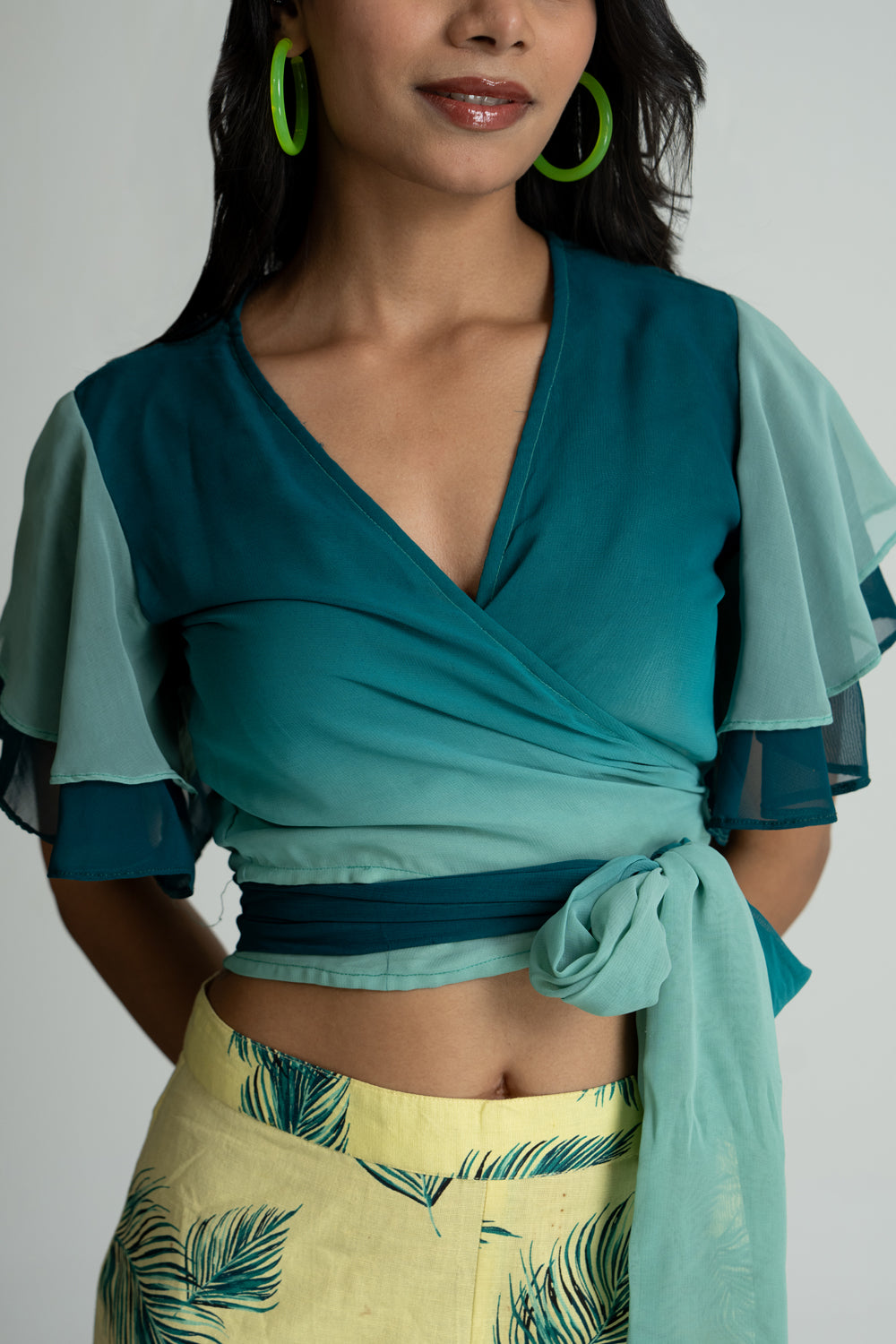 Ombre and Printed Clothing Set
